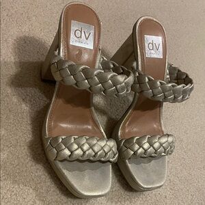 Dolce Vita Metallic Braided Heels